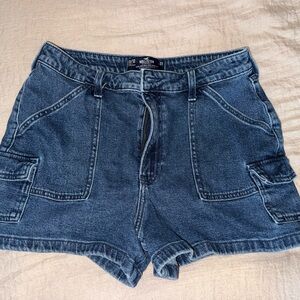 Hollister Denim Blue Cargo Shorts